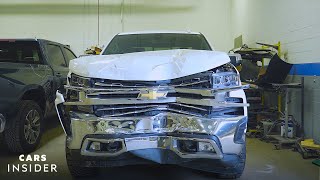 How Wrecked Cars Are Repaired  Cars Insider [upl. by Mannuela]