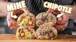 Making The Chipotle Burrito At Home  But Better [upl. by Alehcim]