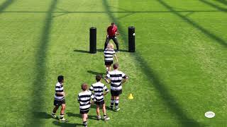 Rugby Drills  Rapid Reaction Tackling  Leslie Rugby [upl. by Aham]