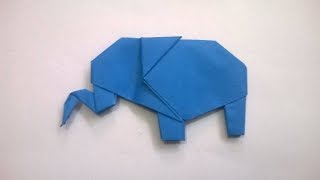 ORIGAMI ELEFANTE DE PAPEL  origami paper elephant [upl. by Eniretac]