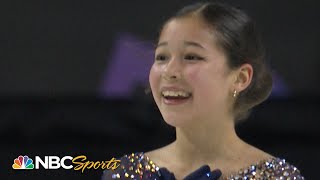 14yearold Alysa Liu makes history again at 2020 Nationals I NBC Sports [upl. by Dijam918]