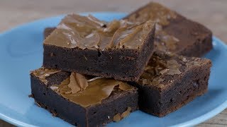 Nutella Brownies aus 3 Zutaten Ein Kuchen Rezept wenn es mal schnell gehen muss [upl. by Joice449]