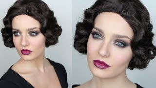 Vintage Inspired Great Gatsby Makeup [upl. by Zolner]