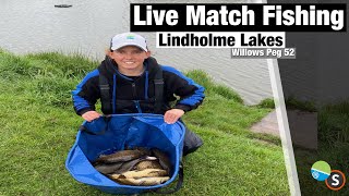 Live Match Fishing  Lindholme Lakes Willows Lake [upl. by Ynohtnanhoj]