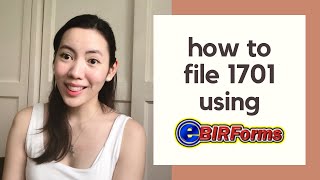 How to file 1701 Annual Income Tax Return online  2021 Tutorial  eBIRForms [upl. by Drawoh]