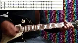 How to Play  quotLEARNING TO FLYquot solo included w tabs  TOM PETTY guitar lesson [upl. by Ezzo]