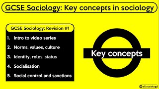 GCSE Sociology Revision from allsociology  Key concepts in Sociology Episode 1 [upl. by Aitnuahs945]