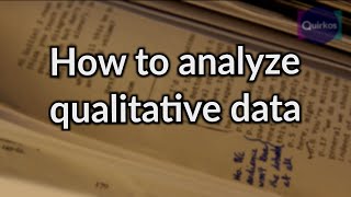 How to Analyze Qualitative Data [upl. by Ihtak]