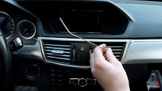 Mercedes W212  How To Remove Front Air Vents [upl. by Perlman978]