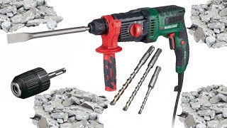 Parkside Hammer Drill PBH 800 A1 TESTING [upl. by Bonneau]