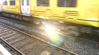 Merseyrail 507 009 making arcs at Birkdale station [upl. by Innaig77]