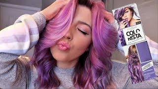 LOreal Colorista Review And Demo  I Dyed My Hair Purple [upl. by Ennayrb125]