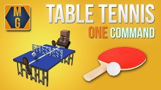 Minecraft  Table Tennis AKA Ping Pong in one command [upl. by Zednanreh75]