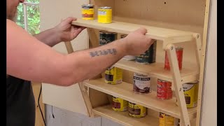 DIY Folding Cabinet for Tiny Homes and Van Life [upl. by Sanez]