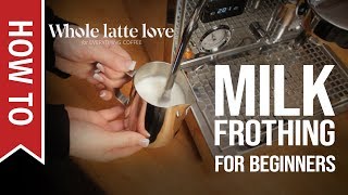 How To Milk Frothing for Beginners 5 Tips [upl. by Wey]