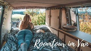 ROOMTOUR DURCH UNSEREN VAN  VW T4 Camper Selbstausbau Teil 4 [upl. by Valentia]