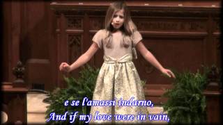 O Mio Babbino Caro by Jackie Evancho with lyrics and English translation [upl. by Nawrocki745]