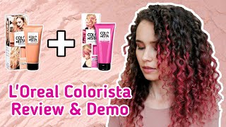 LOreal Colorista Review  Dying My Hair Hot Pink  Peach [upl. by Biegel397]