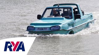 Amphibious Car Boat Tour  Driving on land and sea  with Tim Dutton [upl. by Ecirtahs]