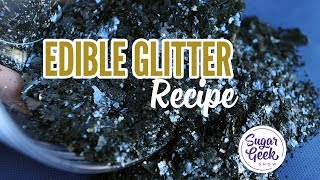 How to Make Edible Glitter Easy Recipe [upl. by Ecnaiva783]