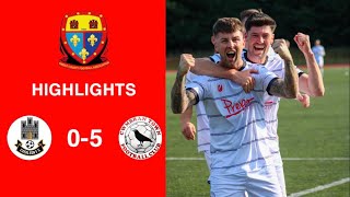 Caerleon 05 Cwmbrân Town  Gwent FA Senior cup  Quarter final highlights [upl. by Fennell]