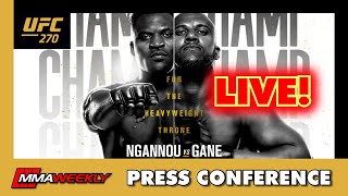 UFC 270 PRESS CONFERENCE Francis Ngannou vs Ciryl Gane [upl. by Hurlee748]