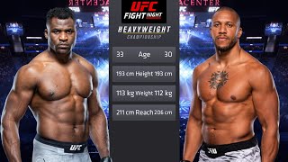 Francis Ngannou vs Ciryl Gane Full Fight  UFC 4 Fight Night [upl. by Harbert65]