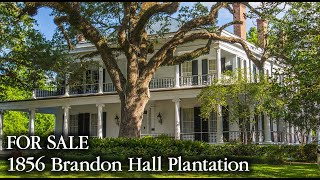 FOR SALE 1856 Brandon Hall Plantation Natchez Mississippi [upl. by Marden119]