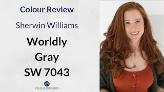 Paint Colour Review Sherwin Williams Worldly Gray SW 7043 [upl. by Oirom]