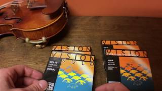 All 4 Vision Violin Strings Compared [upl. by Anawqahs503]