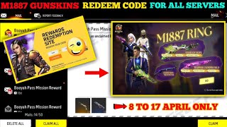 FREE FIRE REDEEM CODE TODAY 9 APRIL REDEEM CODE FREE FIRE  FF REDEEM CODE TODAY 9 APRIL [upl. by Wallack]