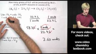 Gas Stoichiometry Equations Part 1 [upl. by Etnomal94]