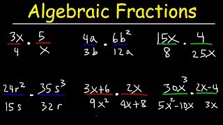 Multiplying Algebraic Fractions [upl. by Fagaly554]