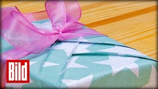 Kimono  Geschenke richtig verpacken [upl. by Hgieliak]