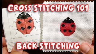 Cross Stitching 101 Back Stitching [upl. by Eissed]