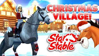 Exploring the Christmas Village 🎄  Lets Play Star Stable [upl. by Sardse948]