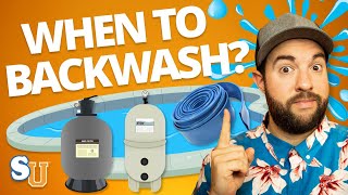 How Often Should You BACKWASH A POOL FILTER  Swim University [upl. by Itsirk432]