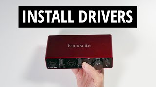 Scarlett 2i2 Setup  Driver Install and Registration [upl. by Einor]