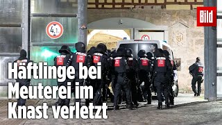 Gefängnismeuterei Polizei stürmt Knast in Thüringen  JVA Untermaßfeld [upl. by Ona]