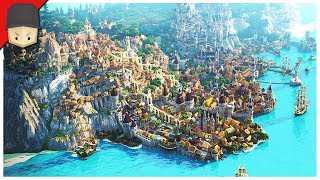 Minecraft  EPIC MEDIEVAL CITY Map Download [upl. by Cuda35]