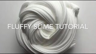 Easy Fluffy Slime Tutorial NO BORAX [upl. by Kasper]