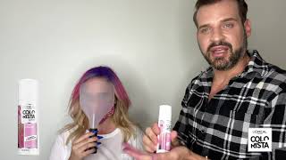 How to Get Unicorn Hair featuring LOréal Paris Colorista Spray [upl. by Grannias429]